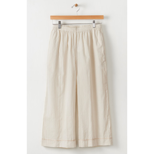 Voile Lightweight Pull-On Layering Culottes - Fleur de sel